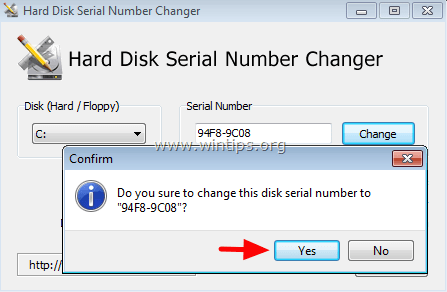 Change hard drive number